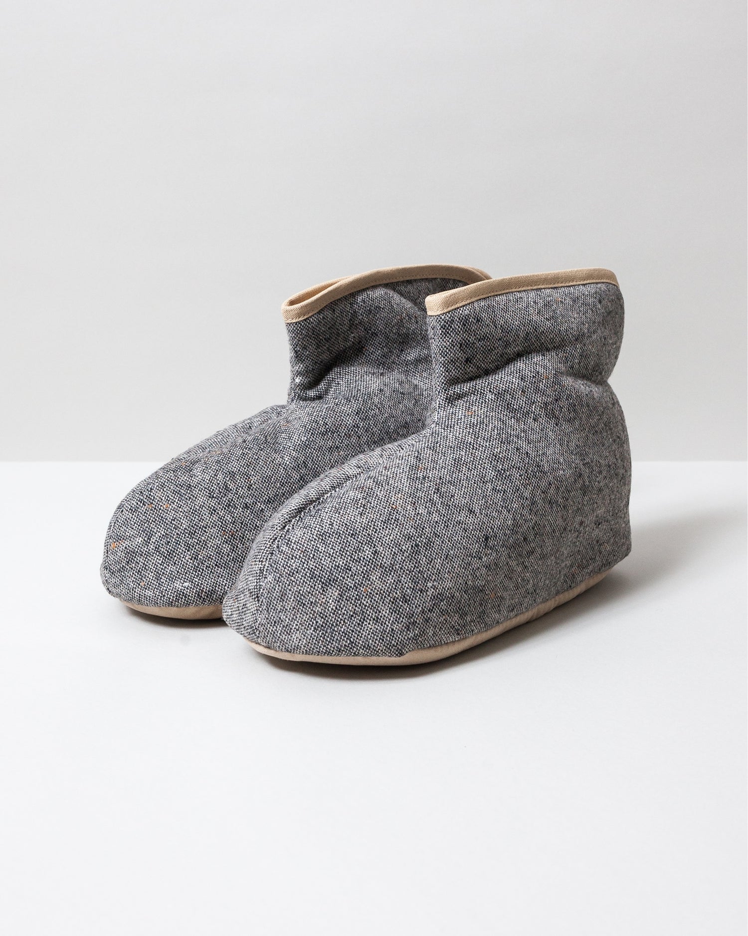 Sasawashi Wool Room Boots, Grey