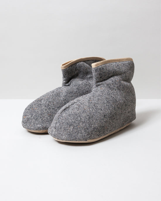 Sasawashi Wool Room Boots, Grey