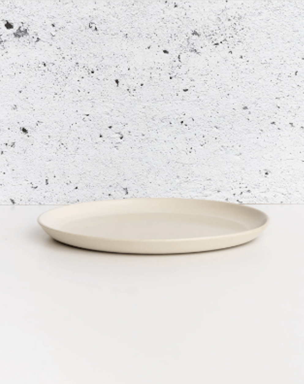 Japandi Tableware Dinner Plate - Matte White, Set of 4