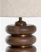 Greyson Table Lamp, Oak Closeup