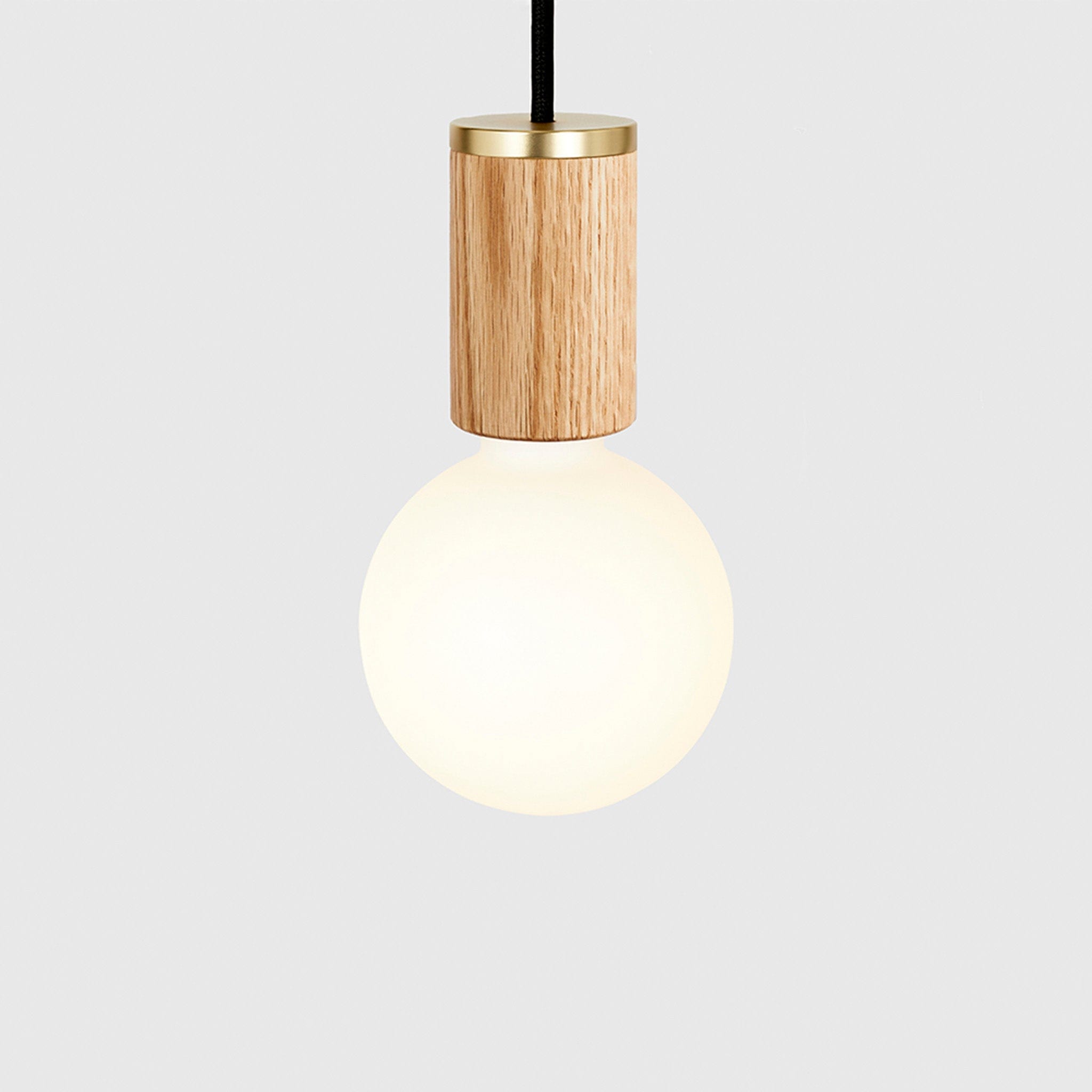 Sphere III Pendant Light in Oak