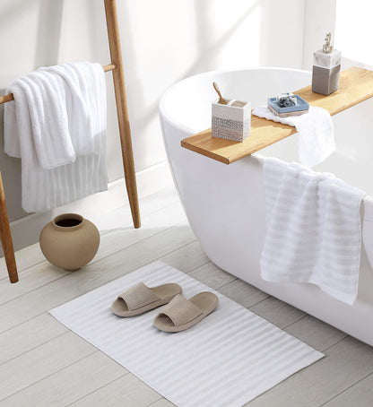 Turkish Cotton Rib Bath Mat