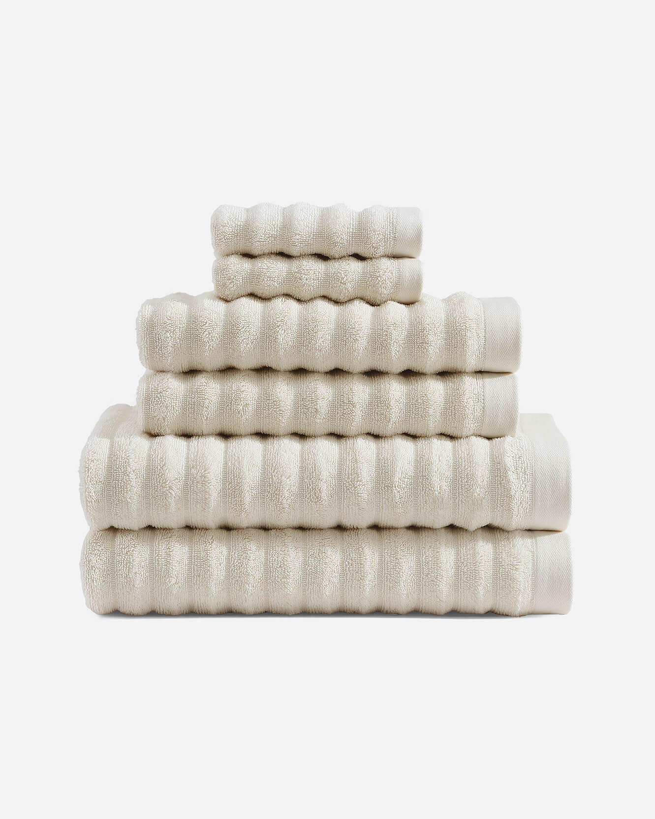 Turkish Cotton Rib Towel Set