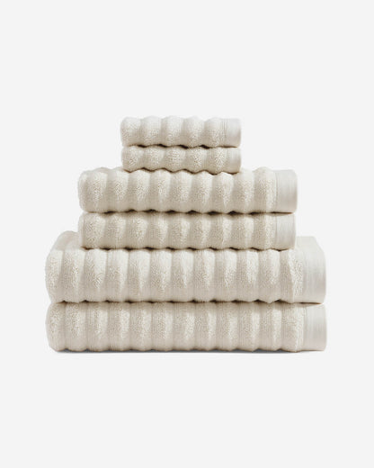 Turkish Cotton Rib Towel Set