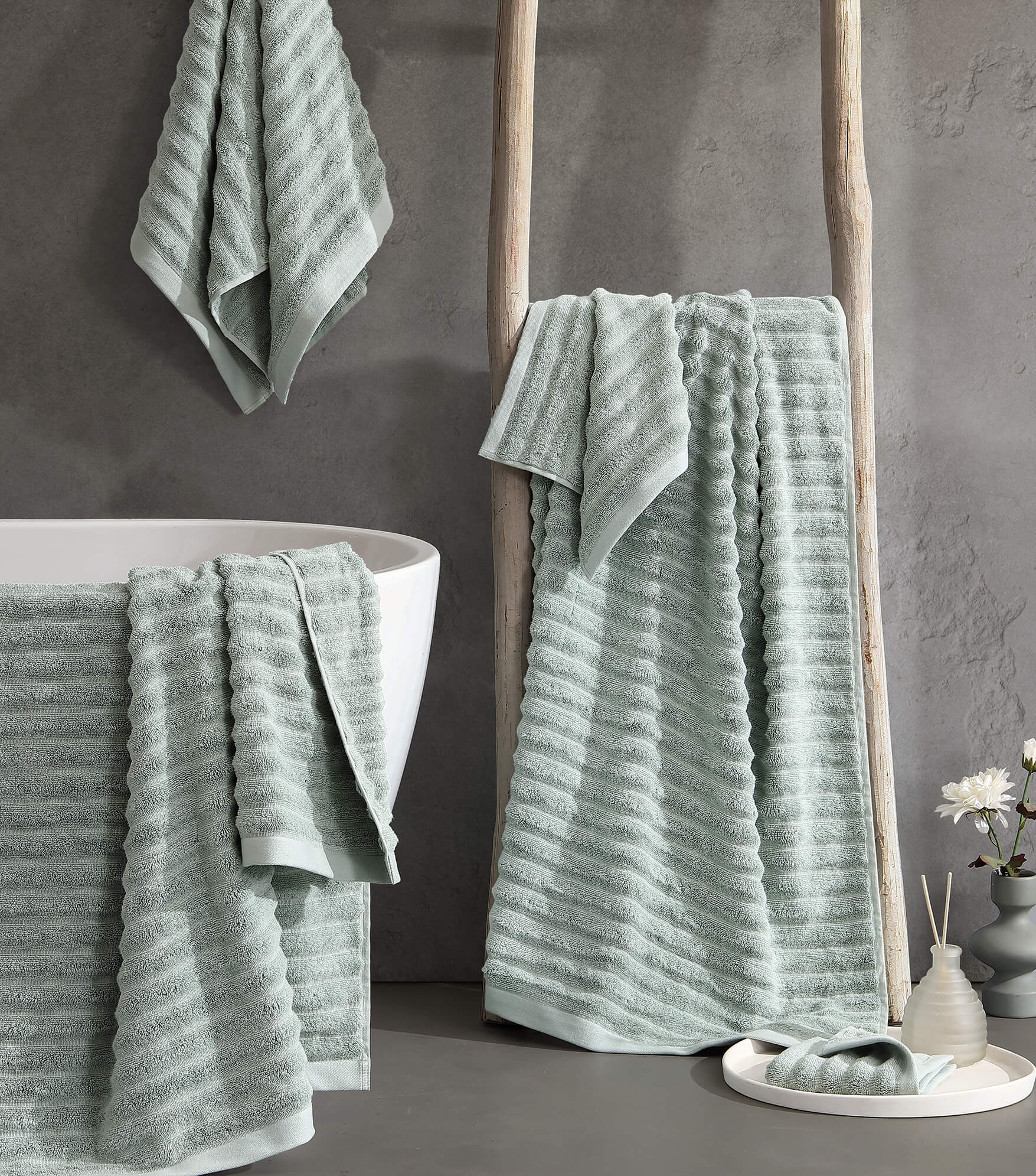 Turkish Cotton Rib Bath Mat