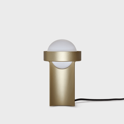 Loop Table Lamp in Gold + Sphere III