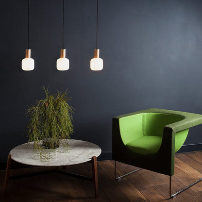 Oblo Pendant Light in Oak