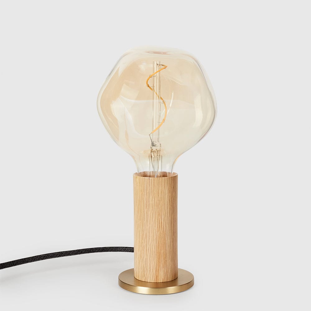 Knuckle Table Lamp in Oak + Voronoi I