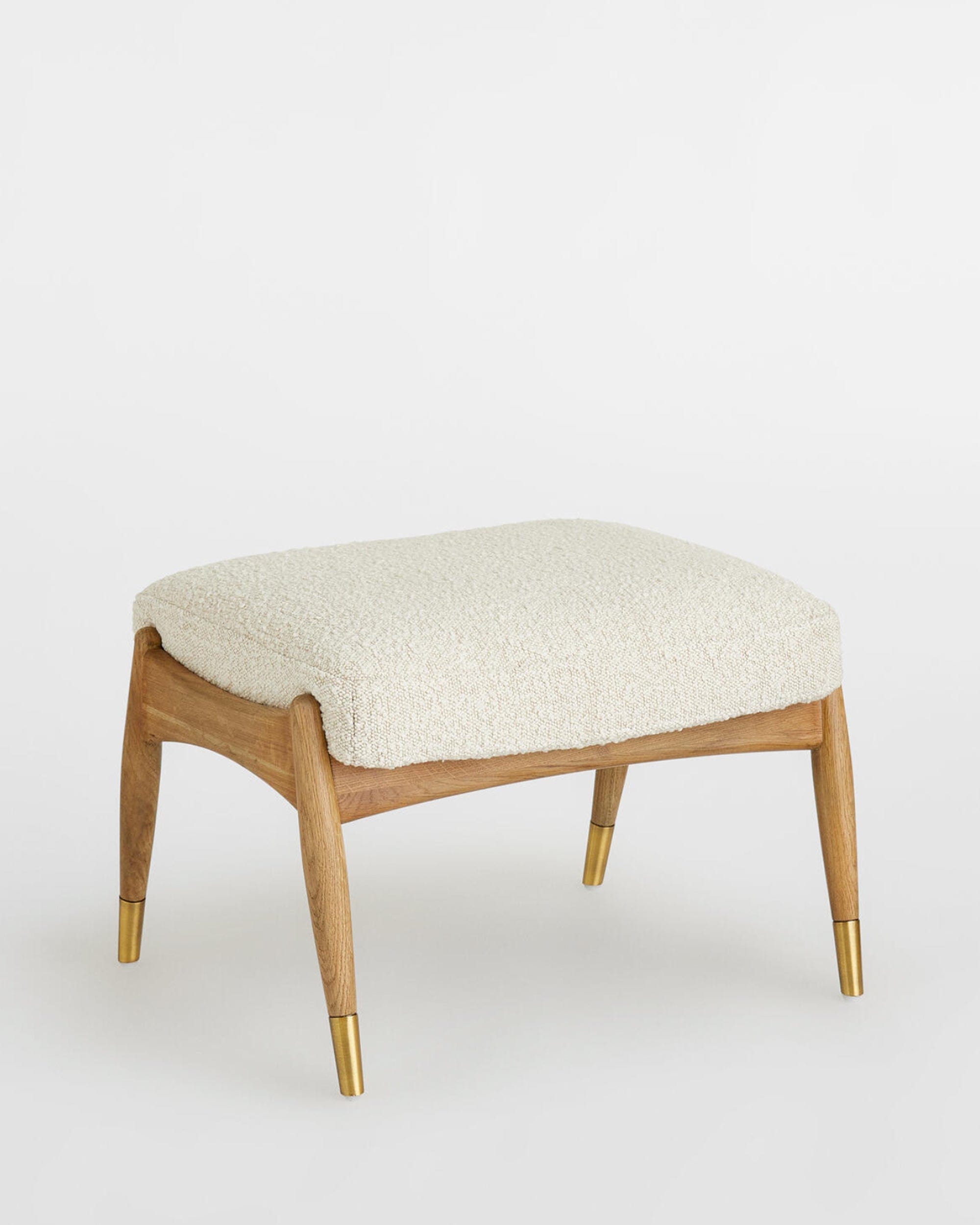 Theodore Footstool - Boucle, Natural