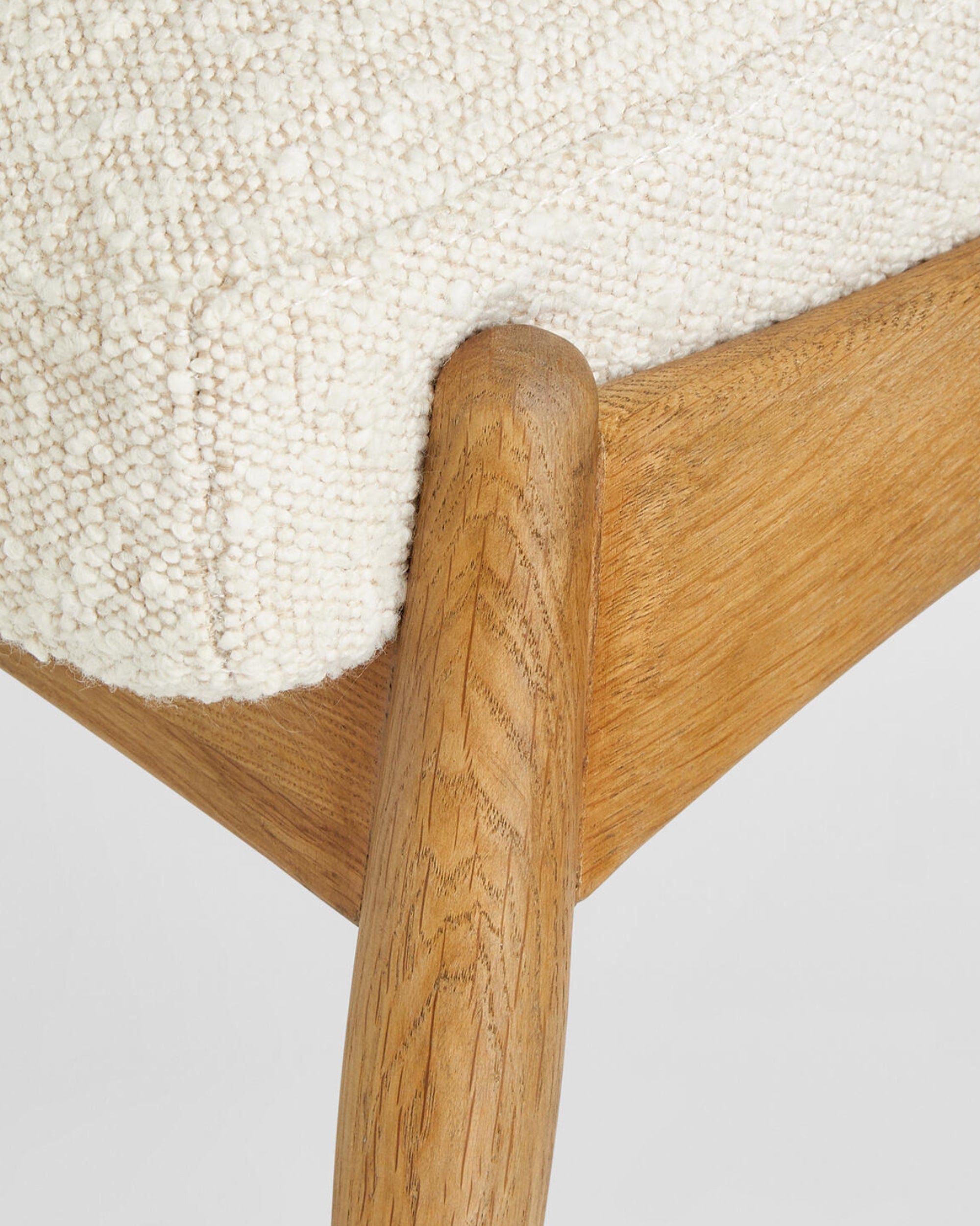 Theodore Footstool - Boucle, Natural