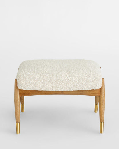 Theodore Footstool - Boucle, Natural