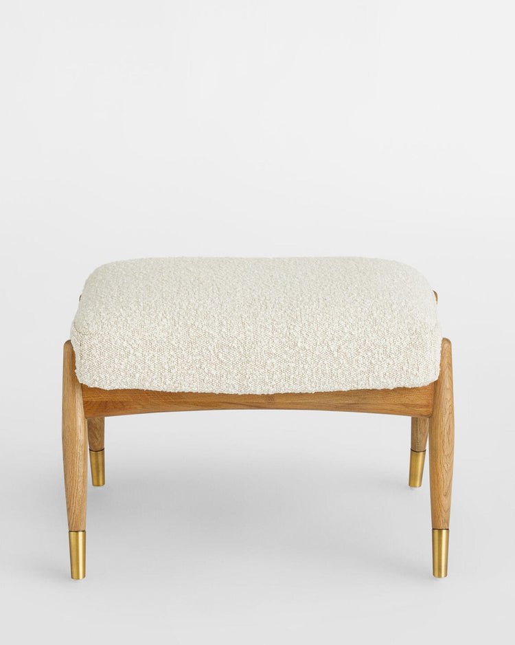 Theodore Footstool - Boucle, Natural