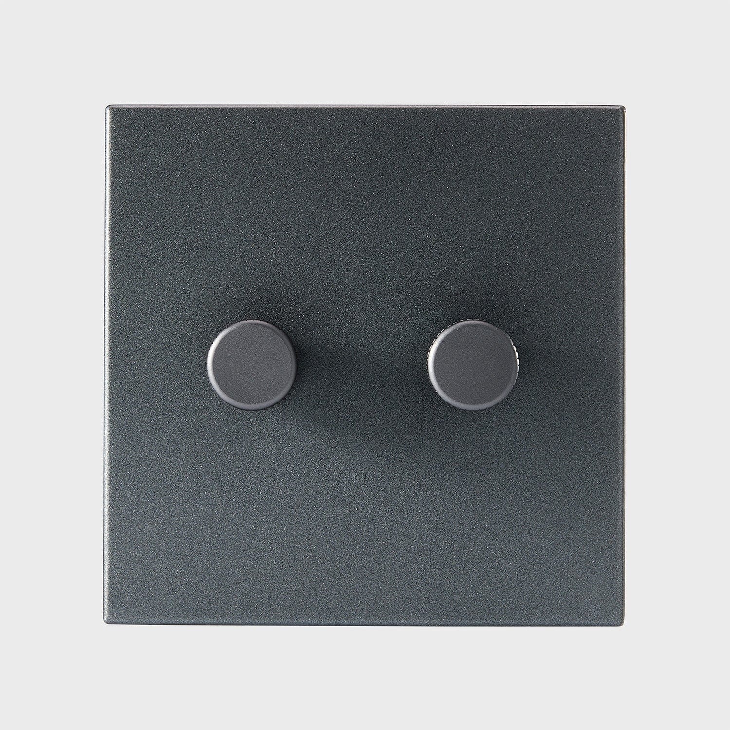 Double Rotary Wall Dimmer in Graphite