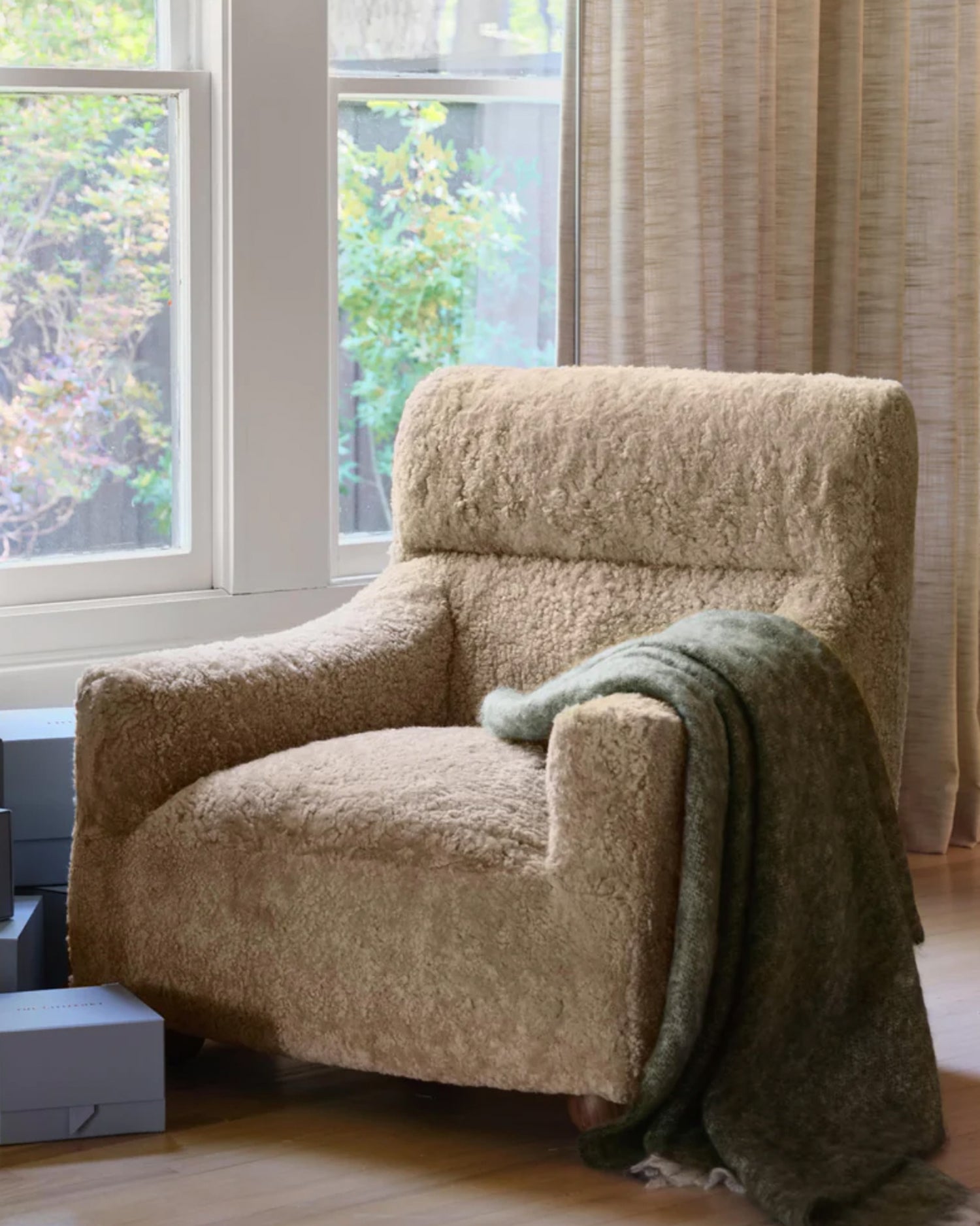 The Citizenry Vale Shearling Armchair