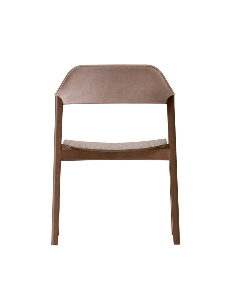 TEN Armchair Upholstered Back (Wooden Seat)