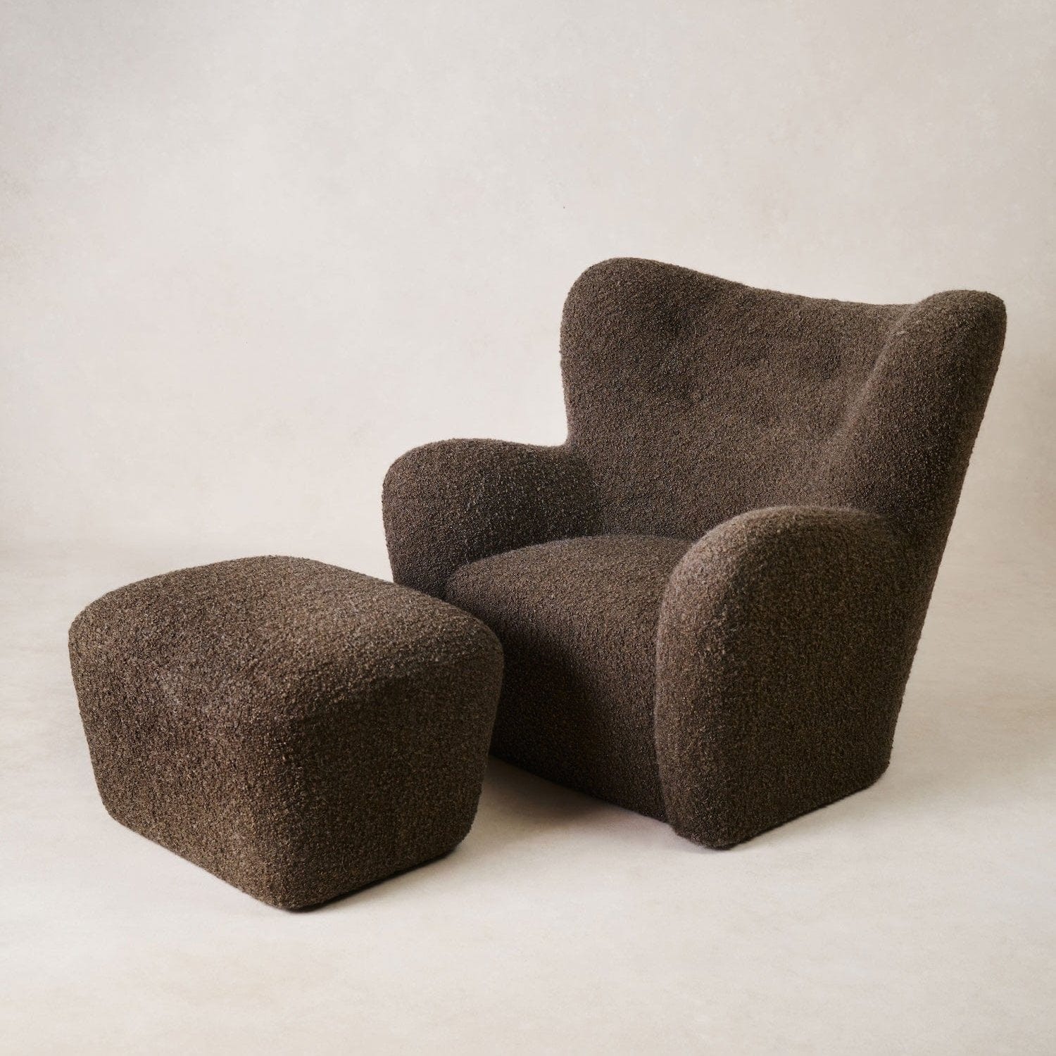 Papa Teddy Chair - Mocha Boucle