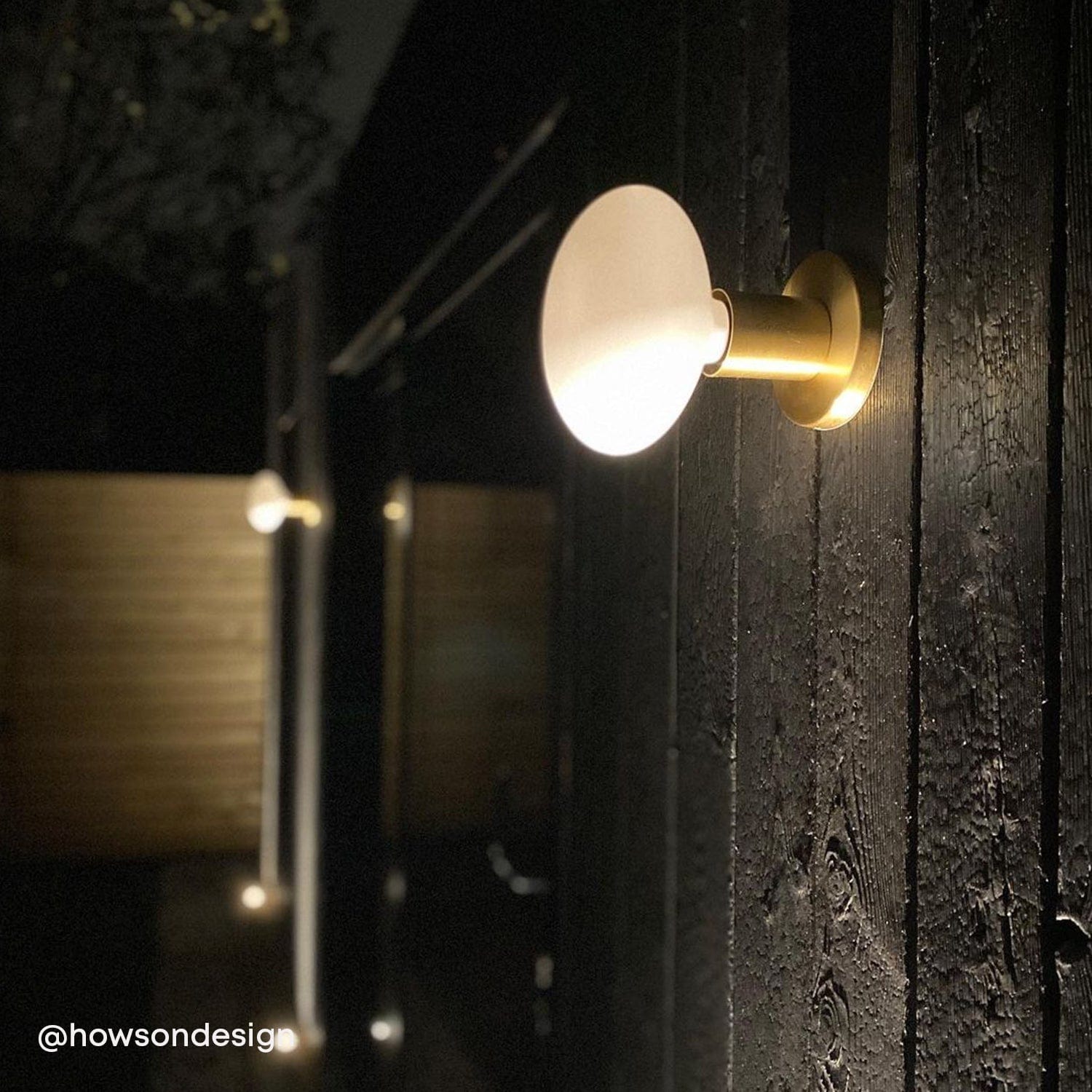 Lochan Wall Light in Brass