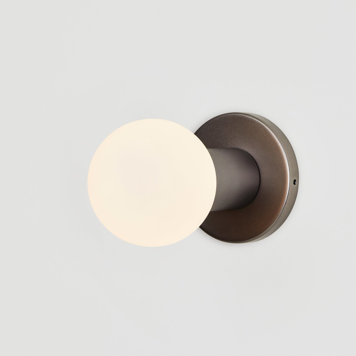 Lochan Wall Light in Graphite + Sphere III