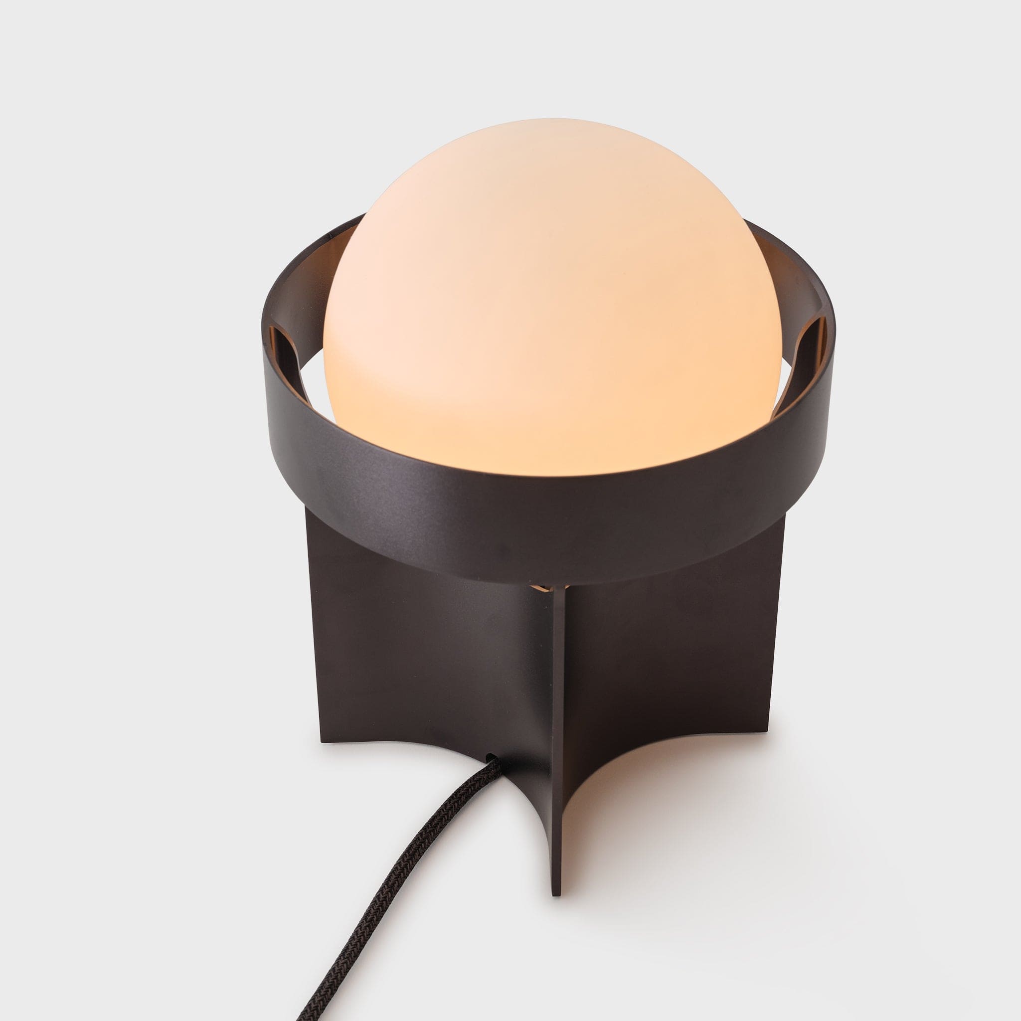 Loop Table Lamp in Dark Grey + Sphere IV