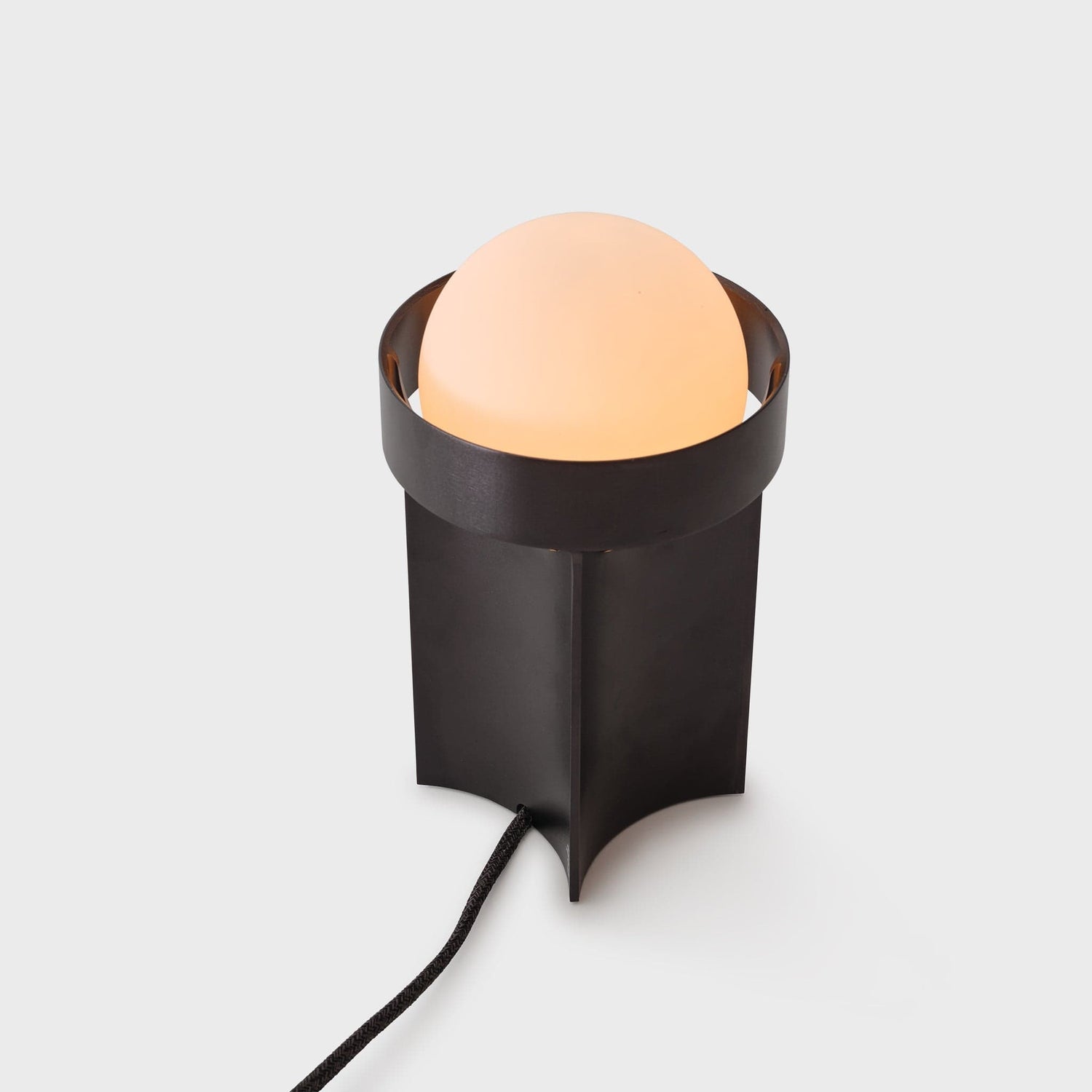 Loop Table Lamp in Dark Grey + Sphere III