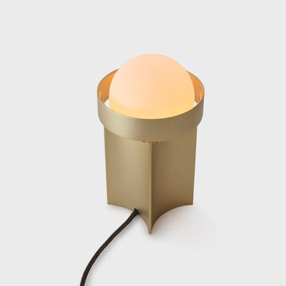 Loop Table Lamp in Gold + Sphere III