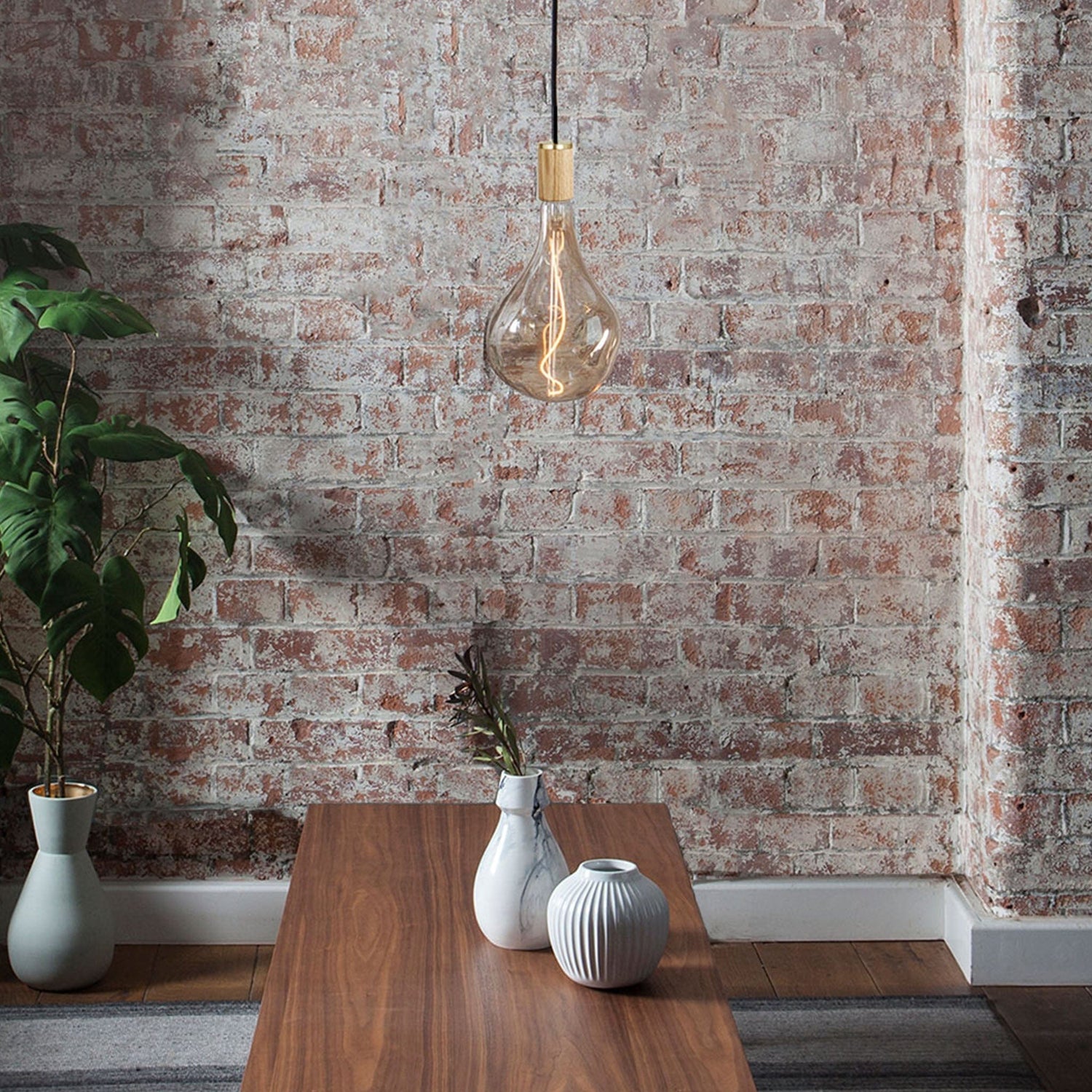 Voronoi II Pendant Light in Oak