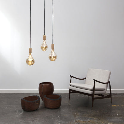 Voronoi II Pendant Light in Oak