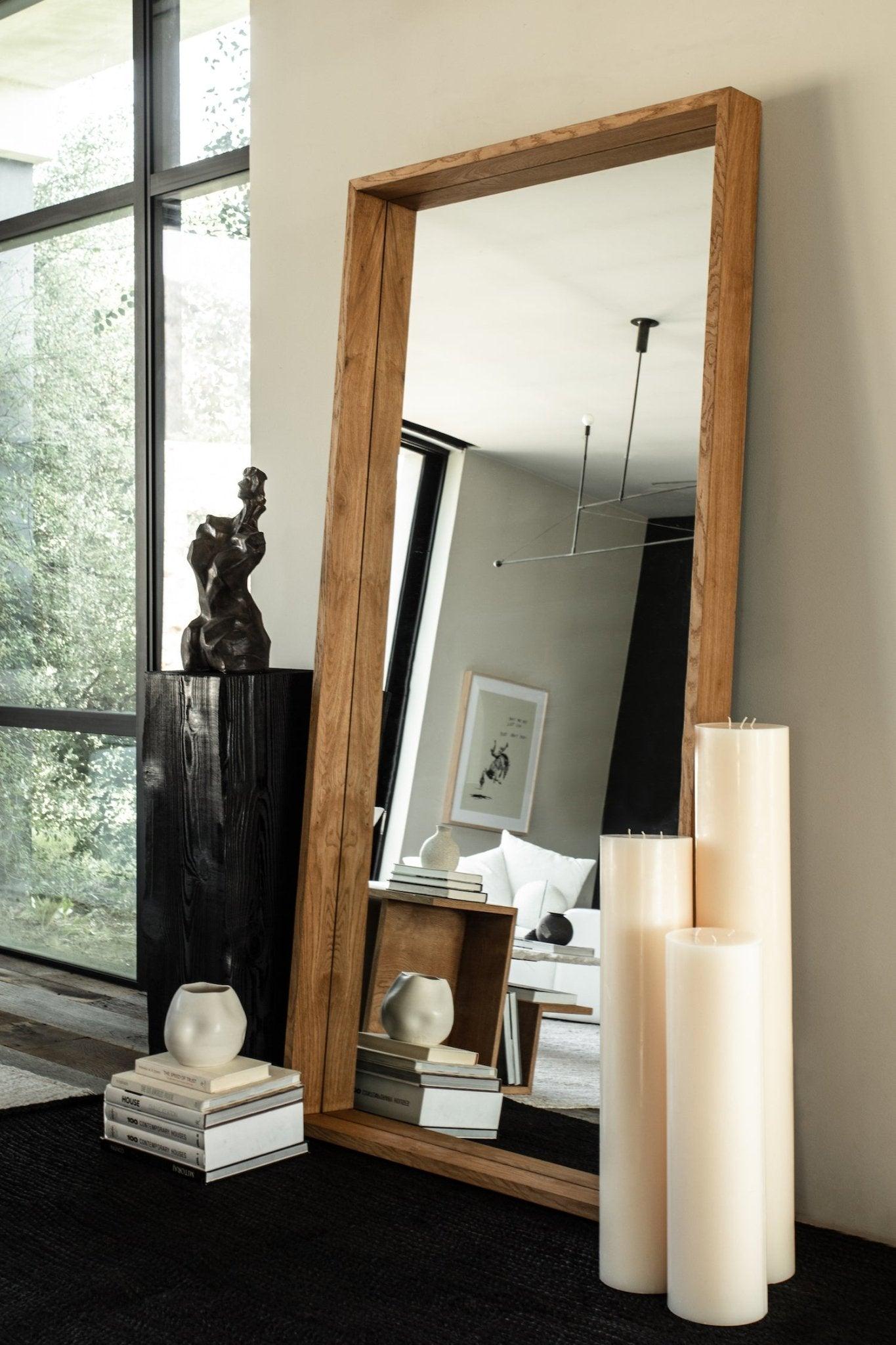 Ojai Floor Mirror - Warm Oak