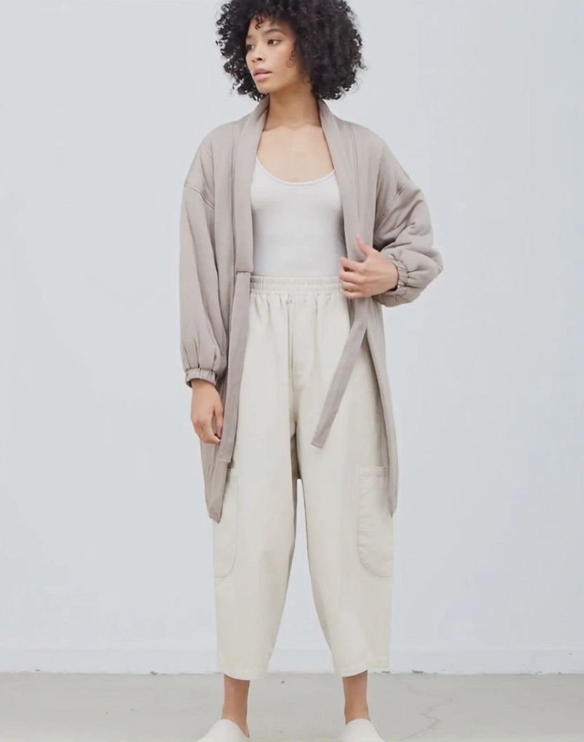 Padded Tie Front Jacket