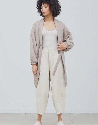 Padded Tie Front Jacket
