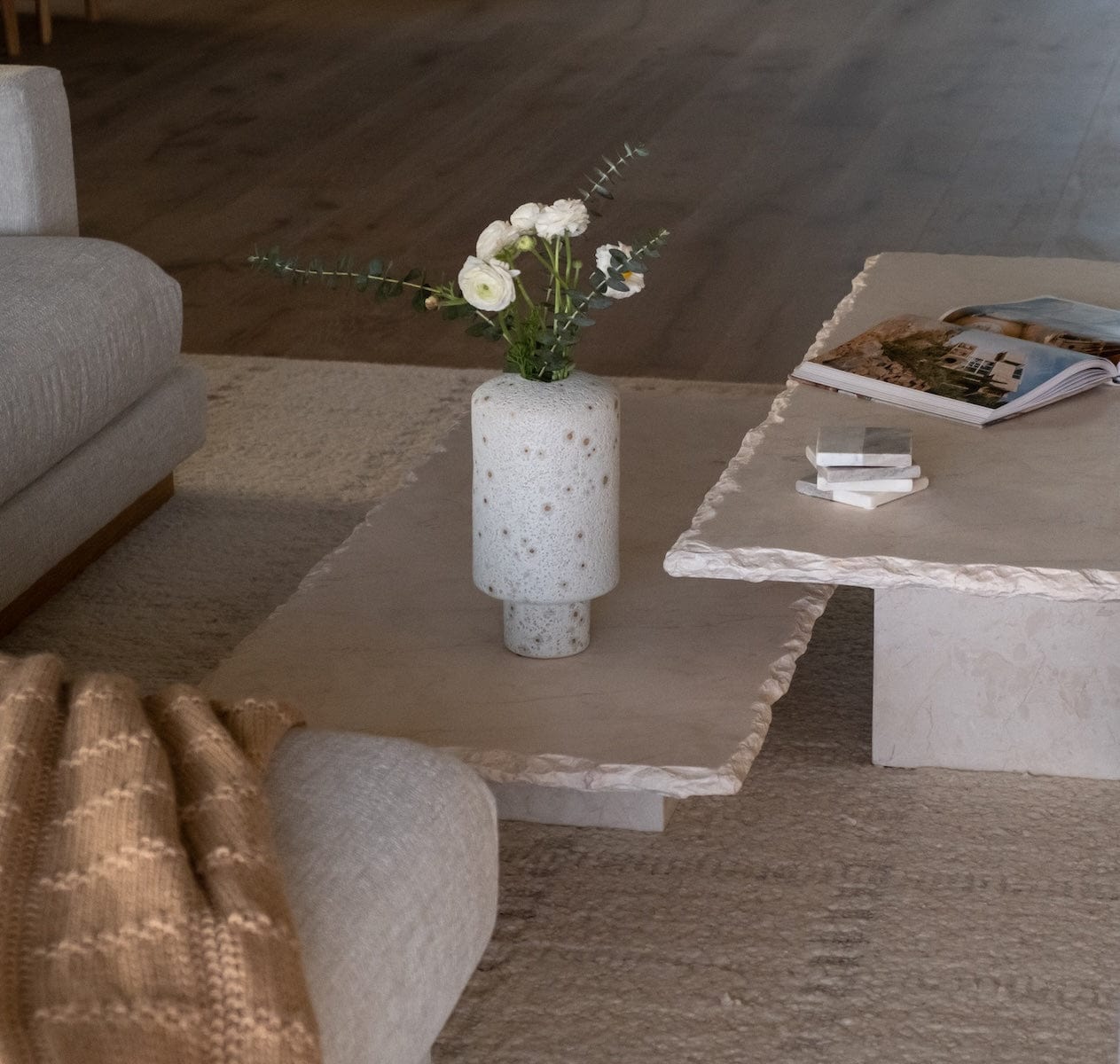 Sofita Marble Coffee Table - Low