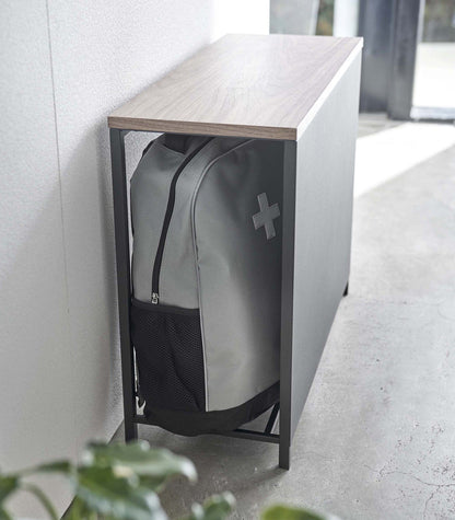 Entryway Storage Organizer &amp; Bench (18&quot; H)  - Steel + Wood