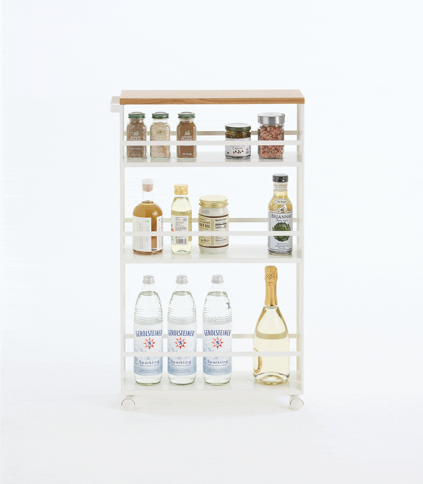 Slim Storage Cart (32&quot; H)  - Steel