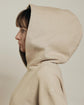Garment Dye Cotton Fleece Hoodie Dress Hood Closeup