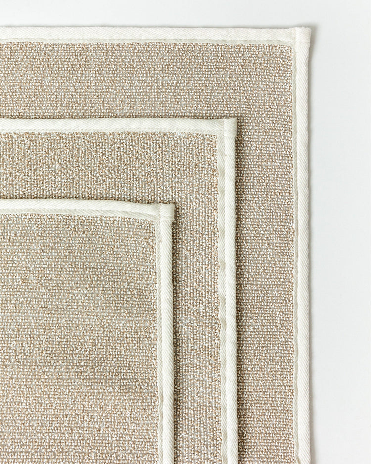 Sasawashi Bath Mat, Beige, Long