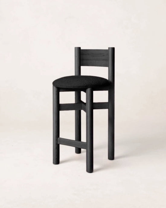 Teddy Counter Stool - Charcoal