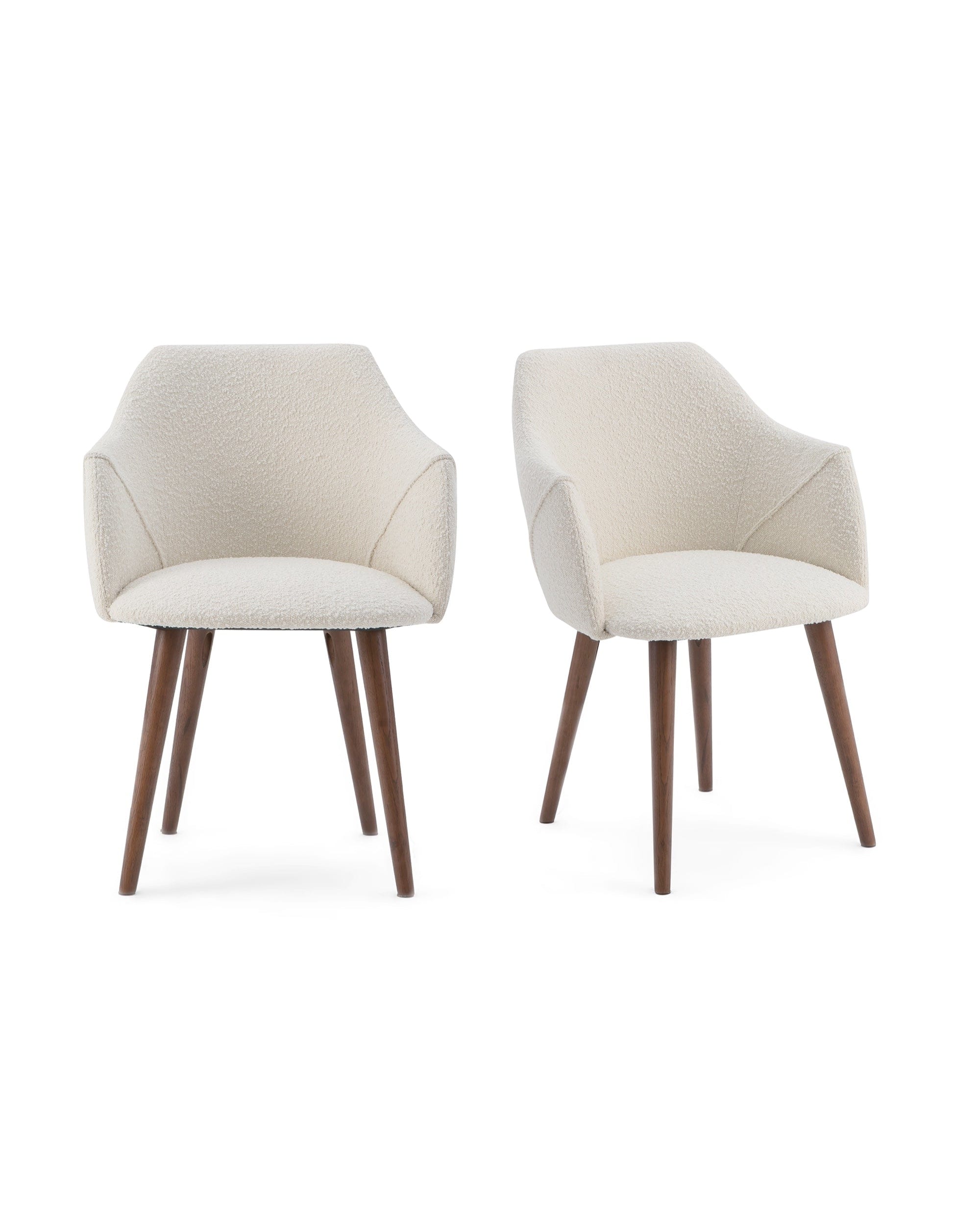 Showcasing Kardiel Berki Chairs Blanc Boucle Japandi Supply House