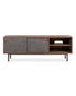 Thrive 63" Media Cabinet Shagreen Leather