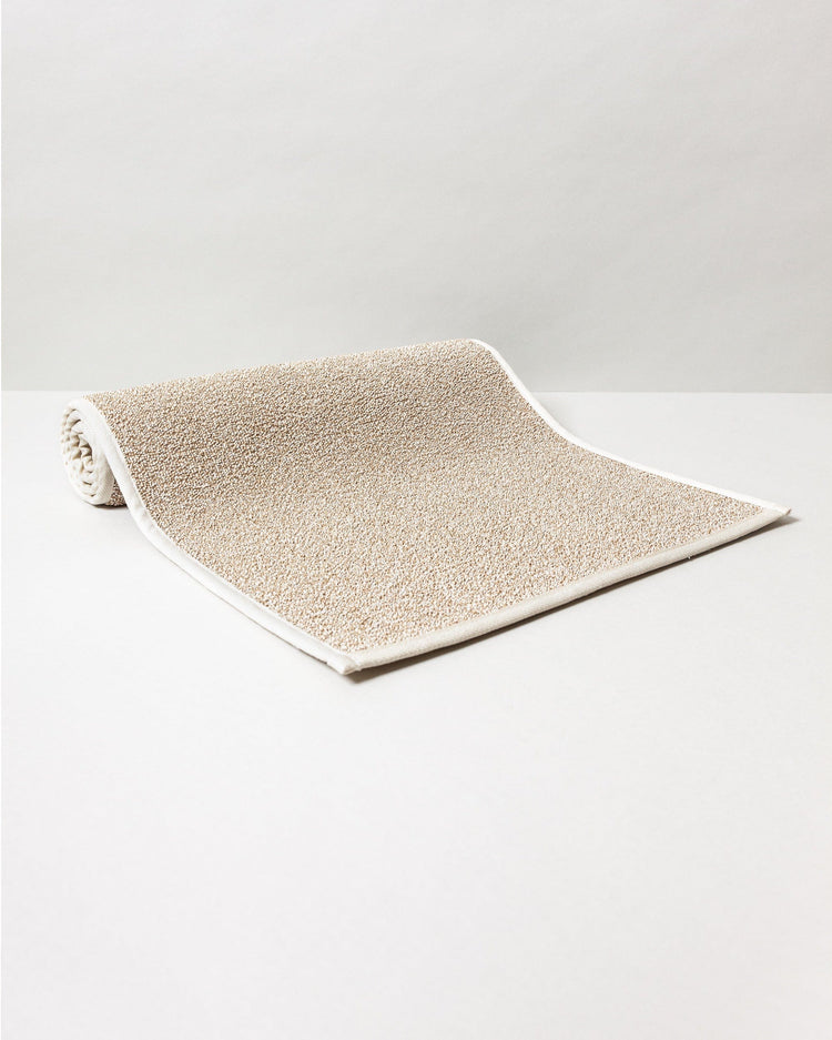 Sasawashi Bath Mat, Beige, Long