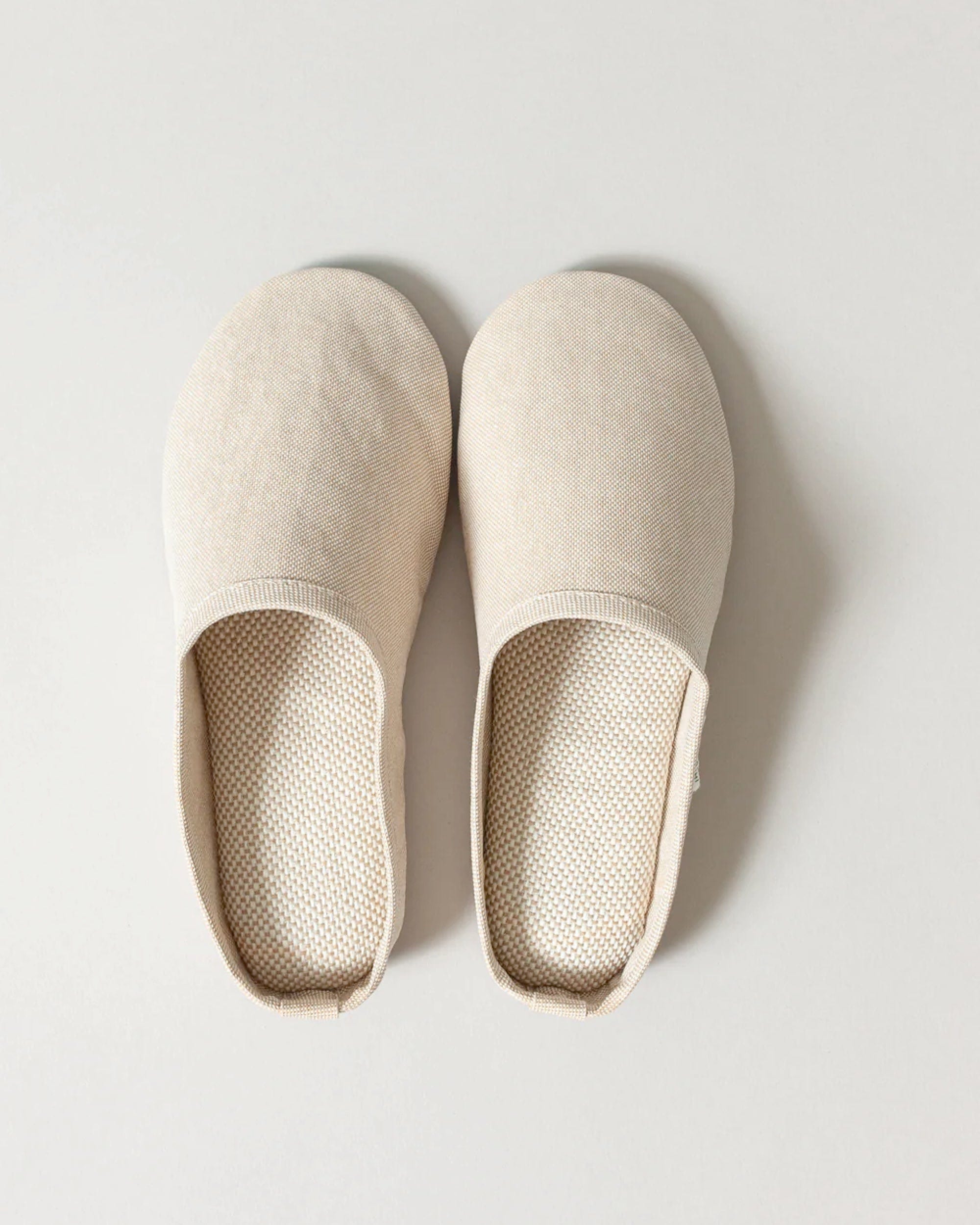 Sasawashi Japanese Room Shoes, Beige